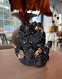 mineral series by isaac monte mini vase limited edition black gold