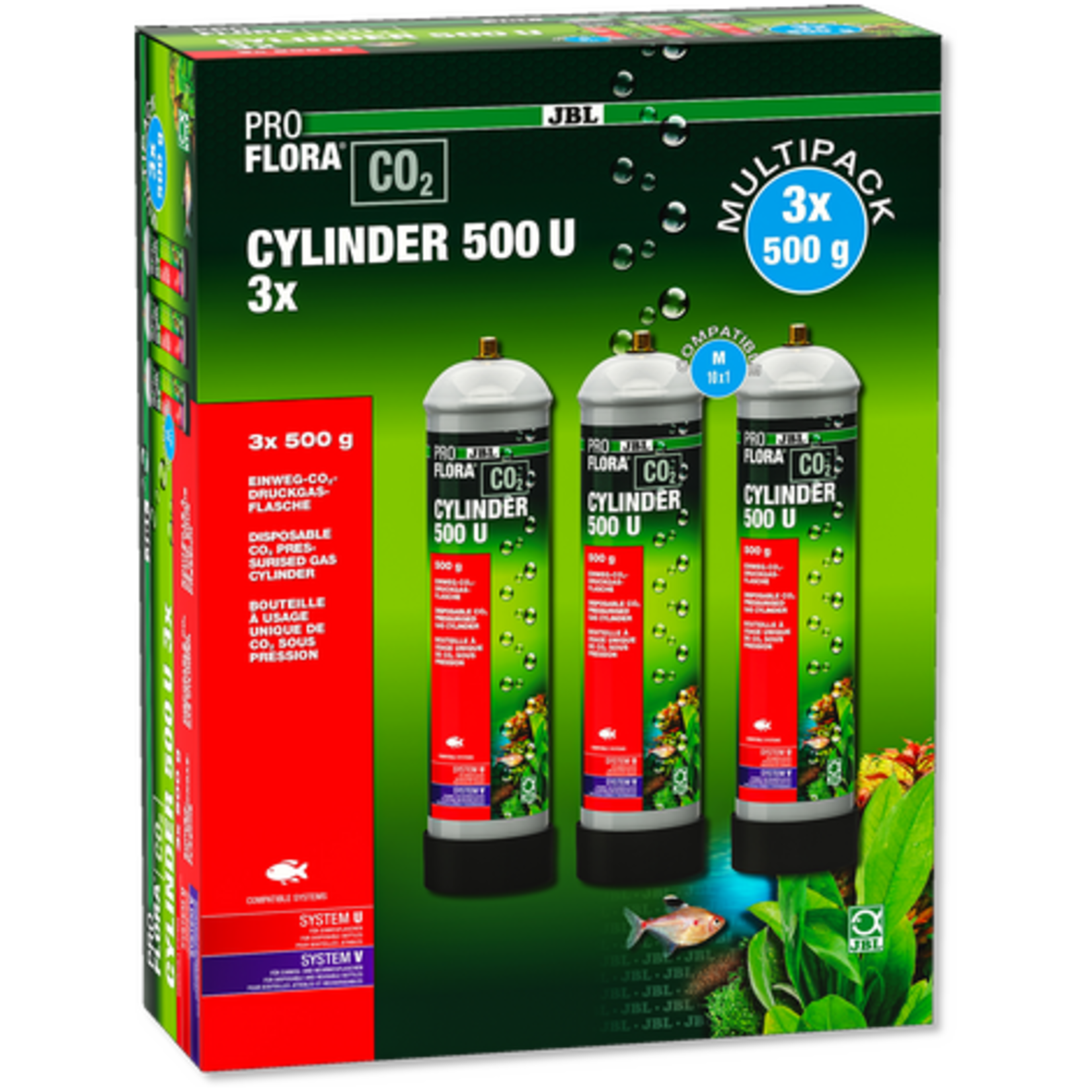 JBL JBL PROFLORA CO2 CYLINDER 500 U 3x