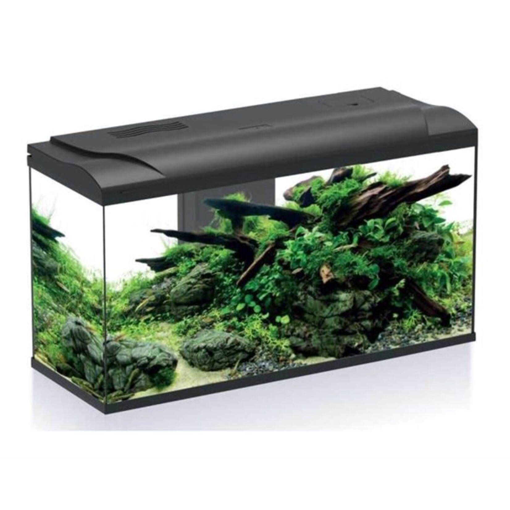 HS Aqua Aquarium platy bio 110 LED zwart 80x31x46 cm