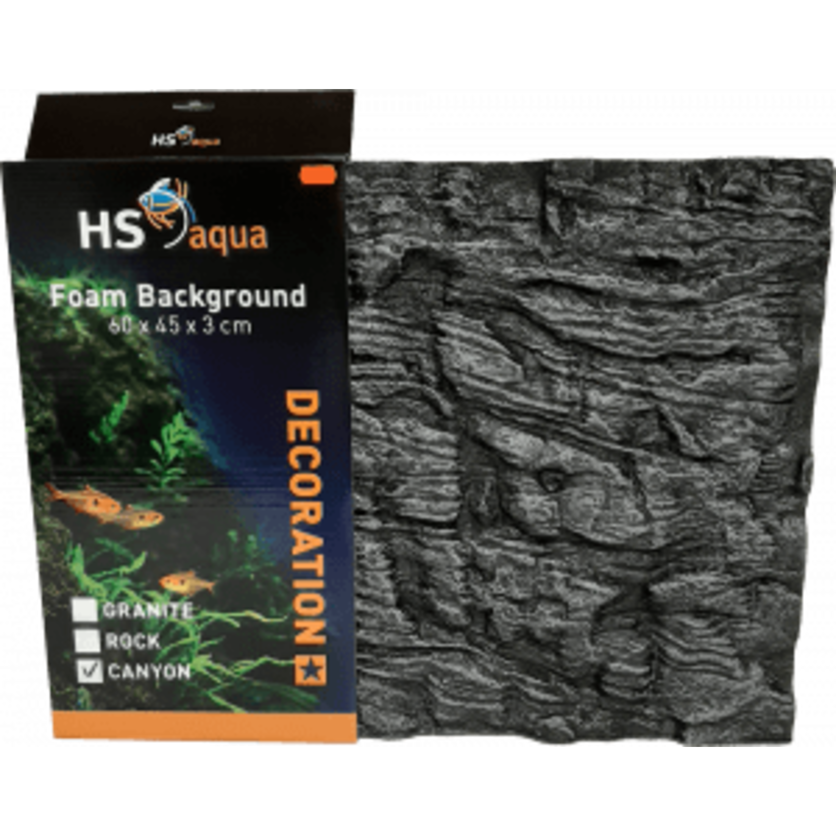 HS Aqua Foam background canyon grey 60x45x3 cm