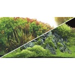 Hobby Foto achterwand planted river/green rocks 30 cm x 25 mtr