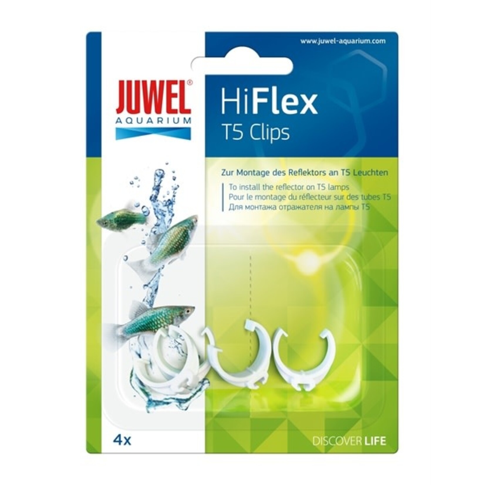 Juwel Hiflex clips voor reflectoren t5 4 st.