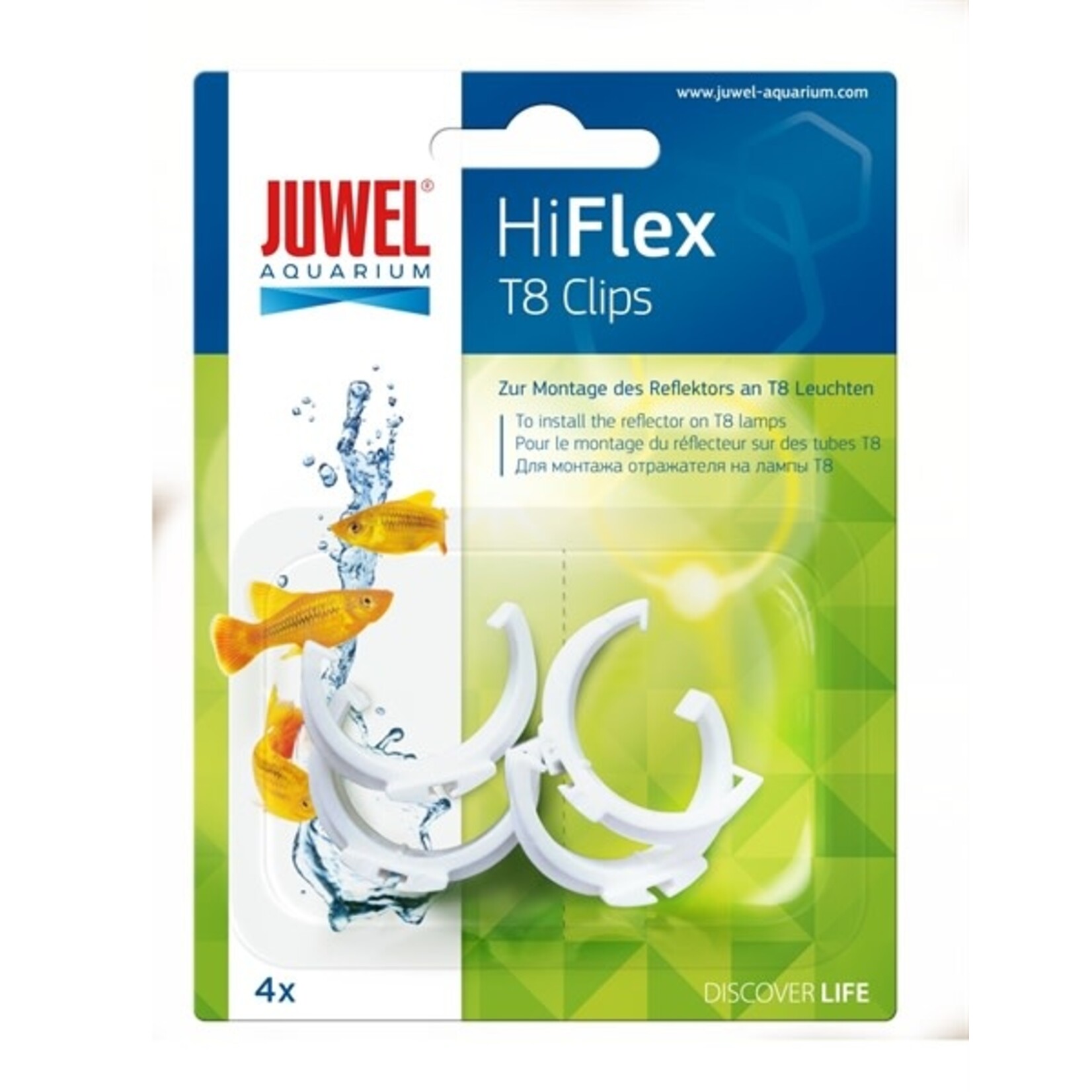 Juwel Hiflex clips voor reflectoren t8 4 st.