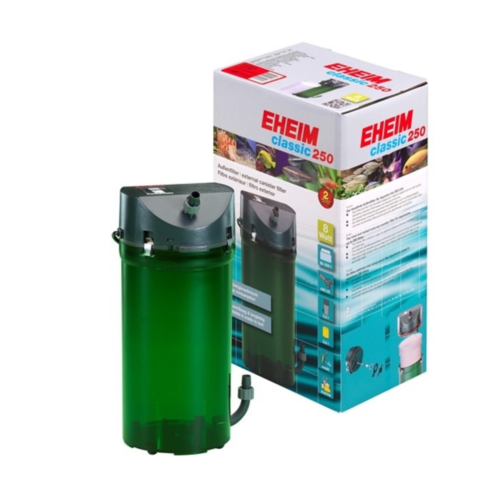 Eheim external filter classic 2213 with mass and double taps 440 l/h