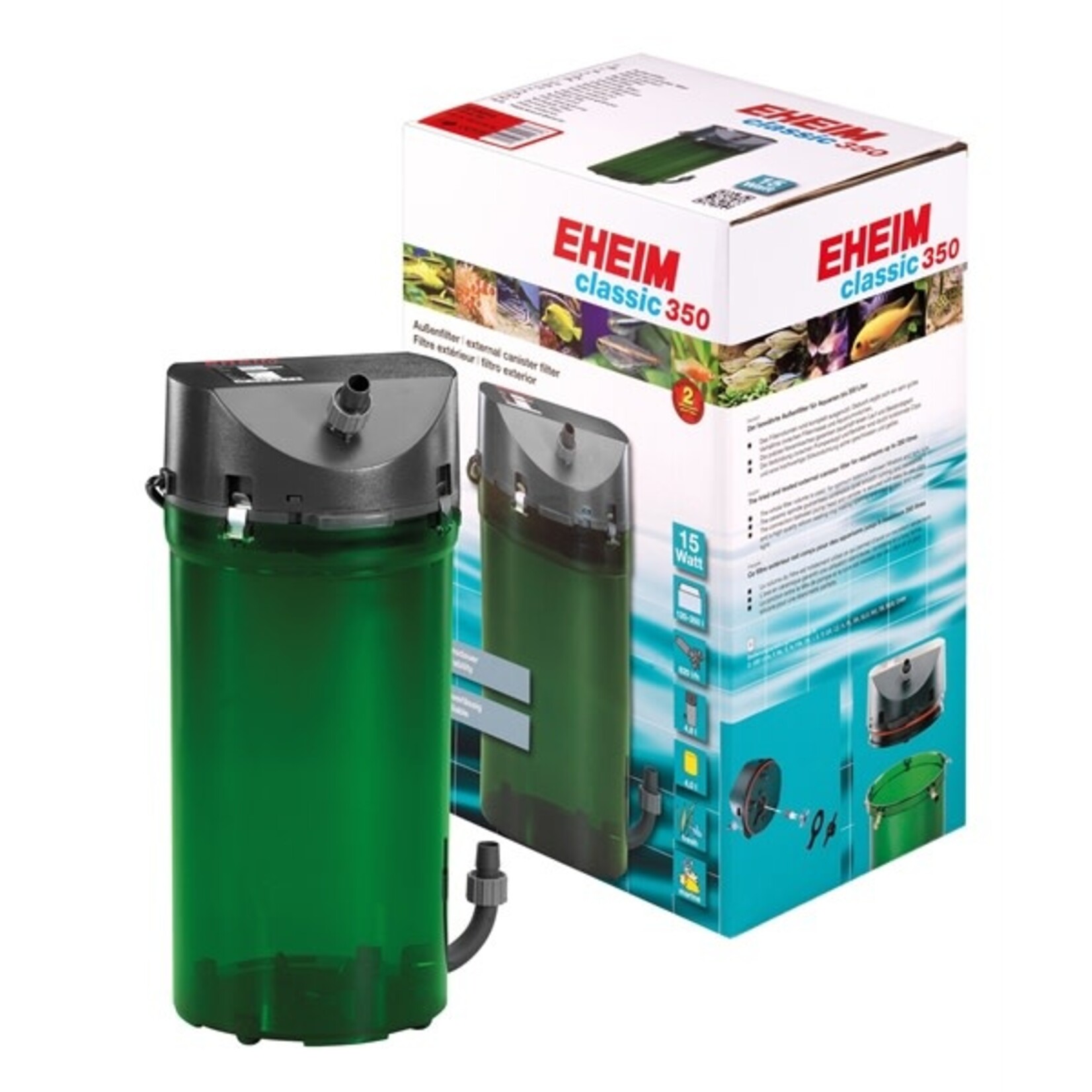 Eheim external filter classic 2215 with mass and double taps 620 l/h