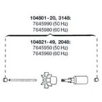 Eheim rotor 50 hz met as voor 104801-20/3148