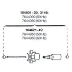 Eheim rotor 50 hz met as voor 104601-20/3146