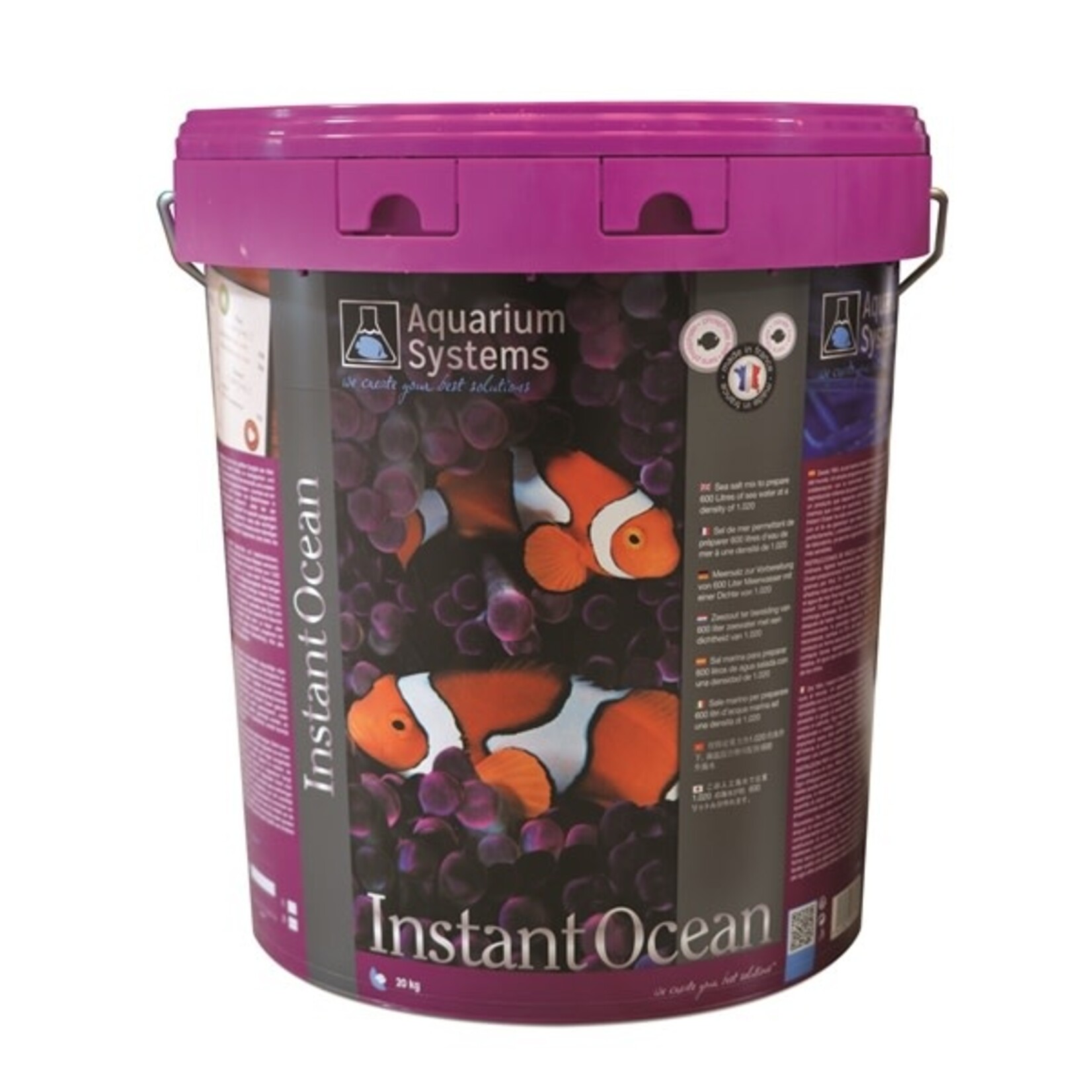 Aquarium Systems Instant ocean zout 600 l/20 kg emmer