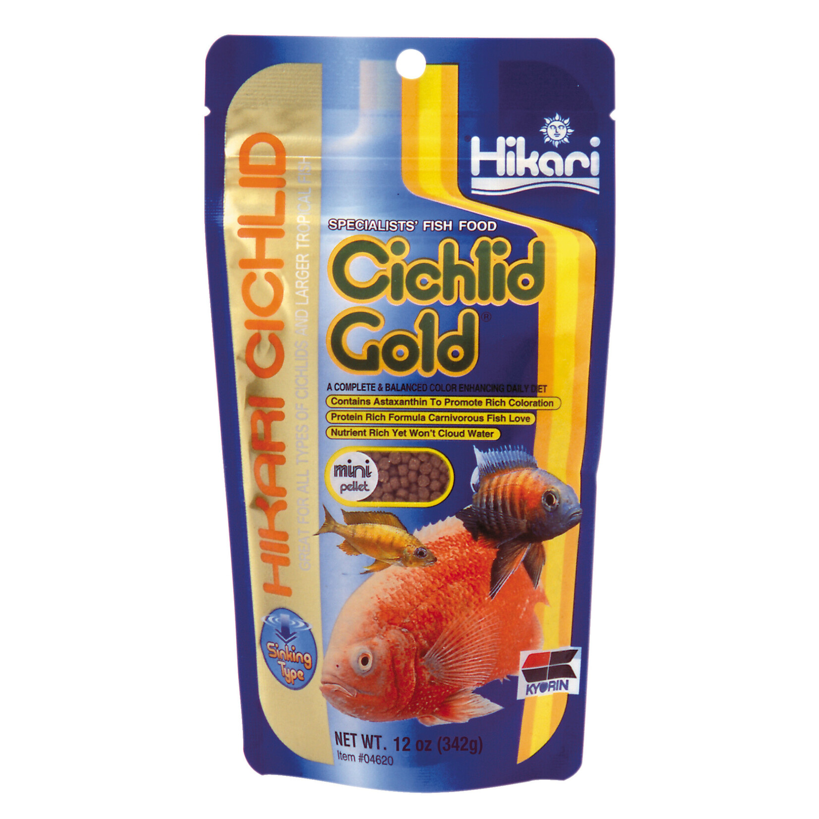 Hikari Cichlid gold mini 342gr zinkend