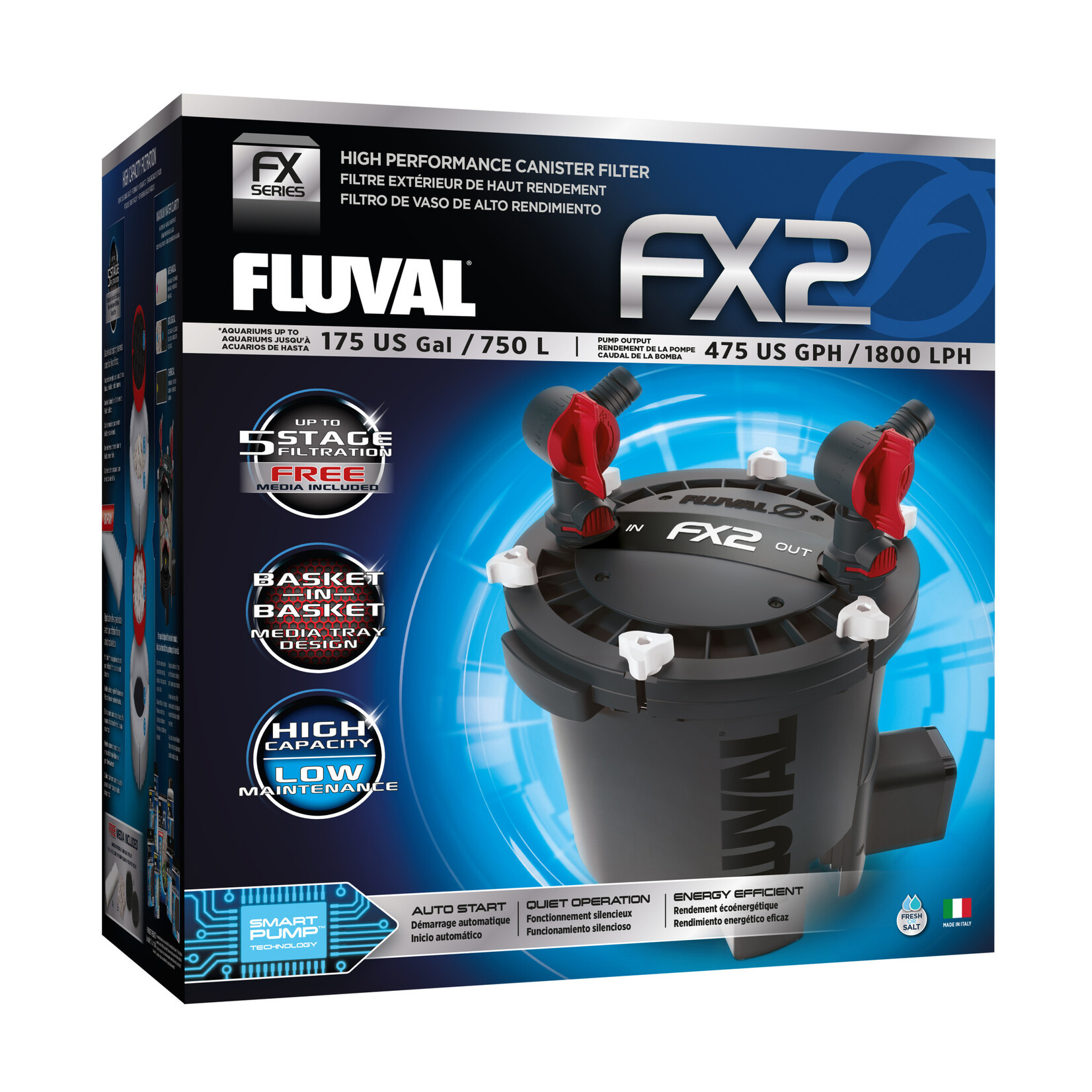 Fluval Buitenfilter FX2 43.5x39.5x38.5