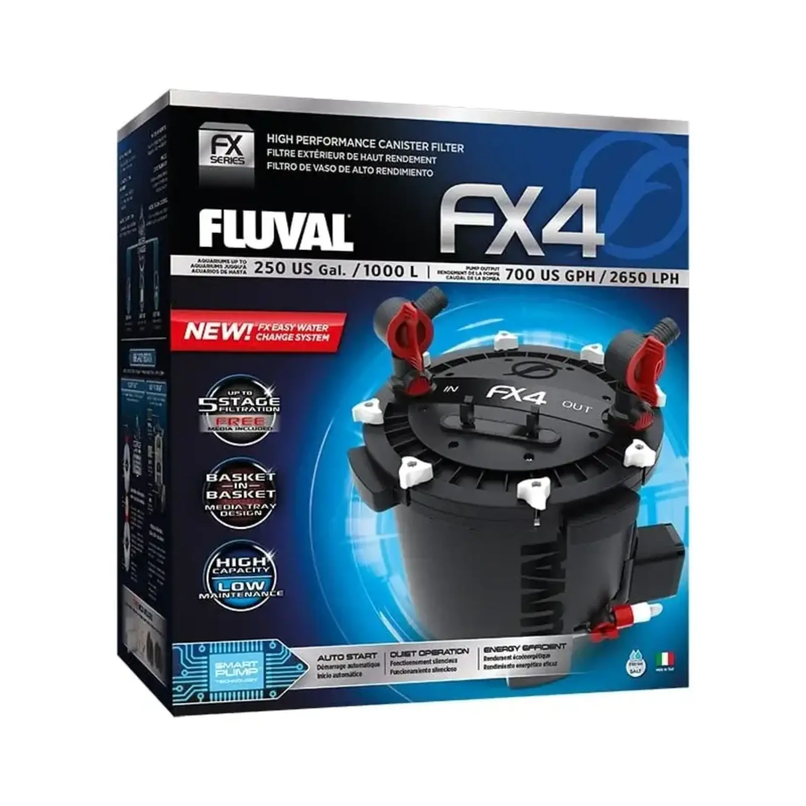 Fluval Canister Filter FX4 38.5 x39.5x44.5 cm