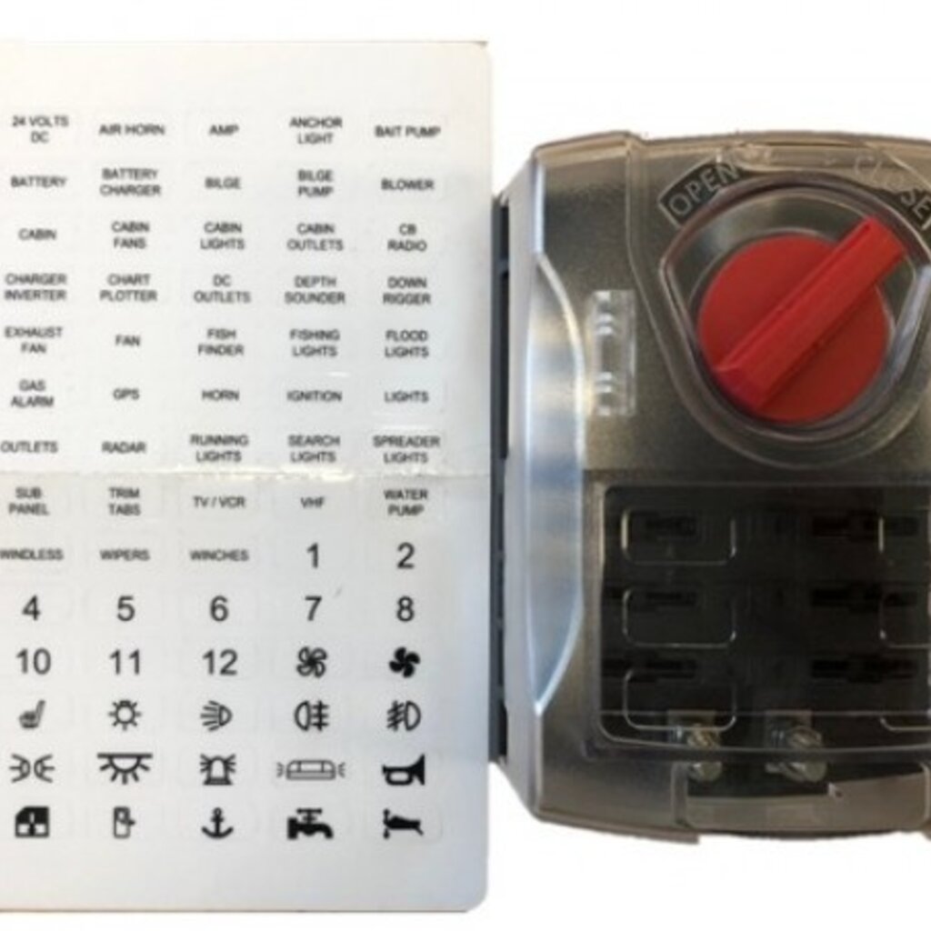 Steekzekeringhouder ATO 6 voudig