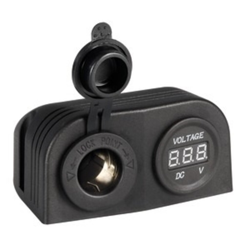 Osculati Digitale voltmeter en stopcontact vlakke montage