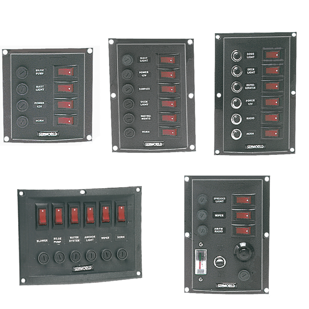 Yctze 6-Gangen Schakelpaneel 12V 24V - Schakelkast Met LED Verlichting Voor Vrachtwagens, Boten En SUV's