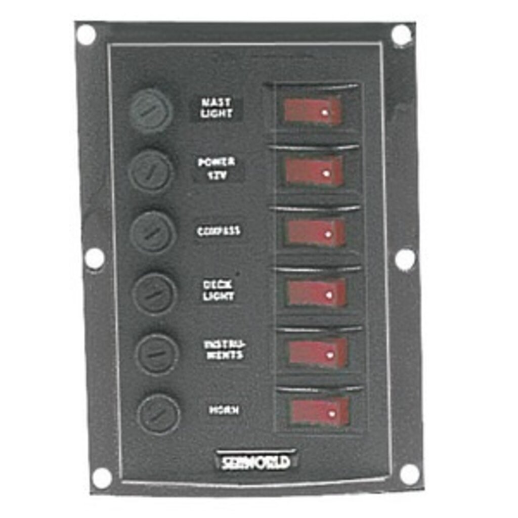 Osculati Schakelpaneel 6 schakelaars