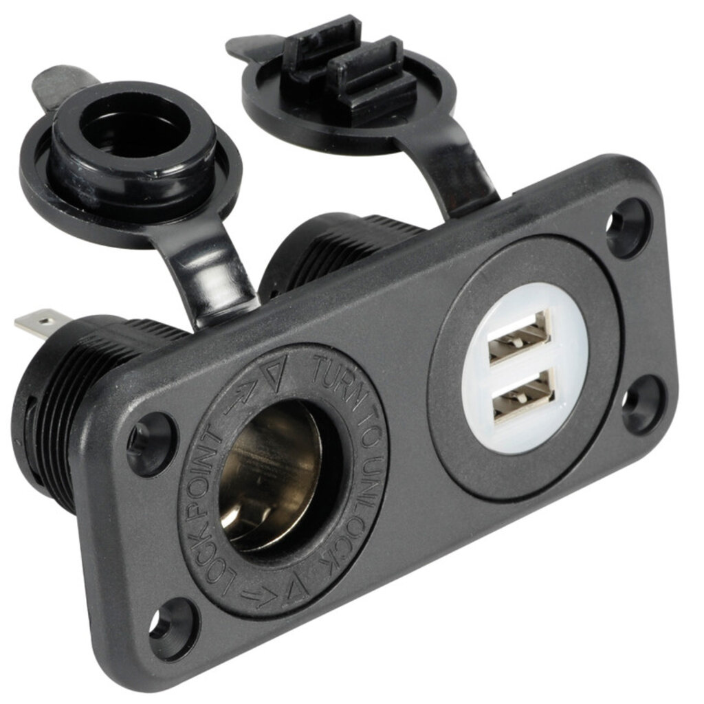 Osculati Aanstekeraansluiting + dubbele USB