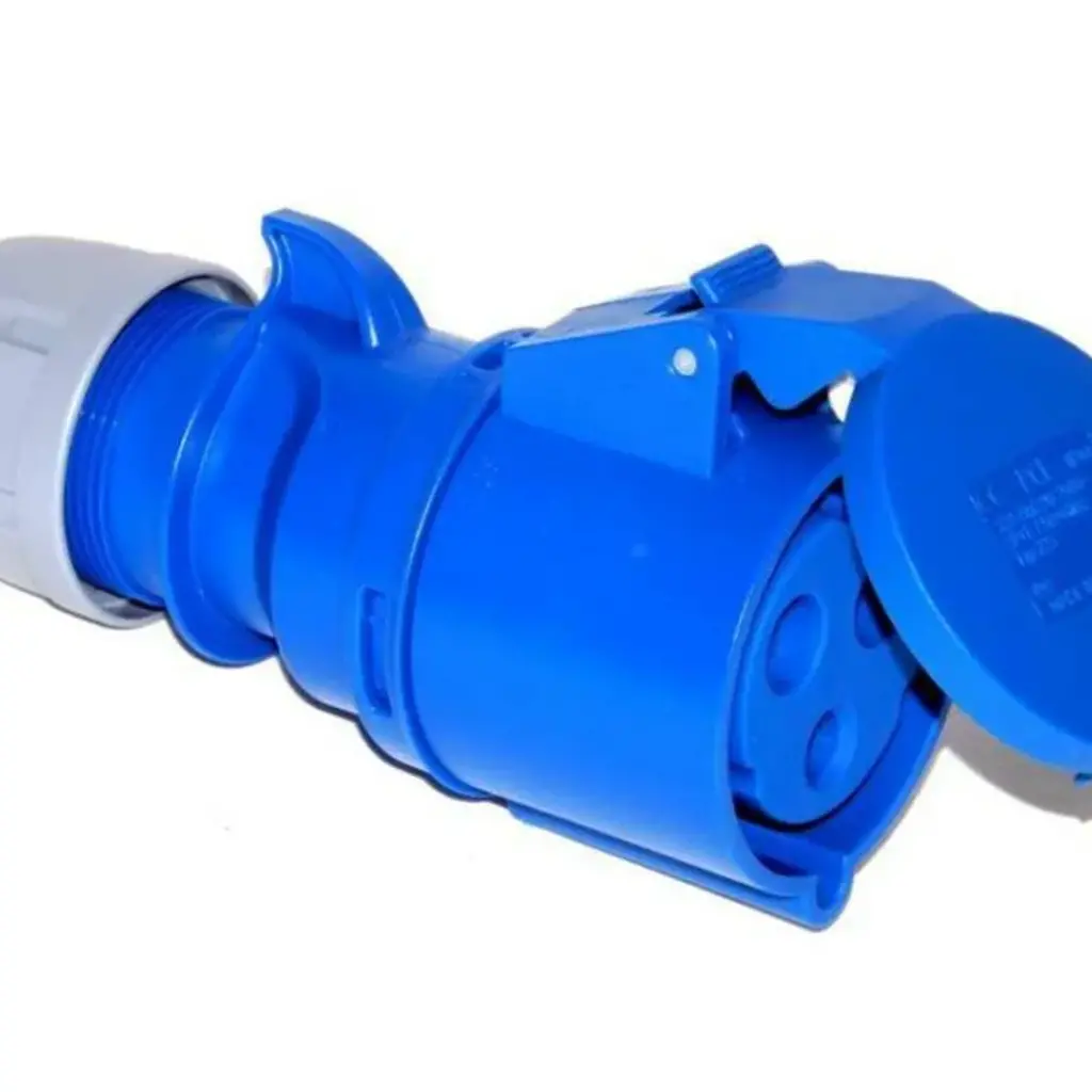 Contrastekker 3 Polig female 32A met deksel