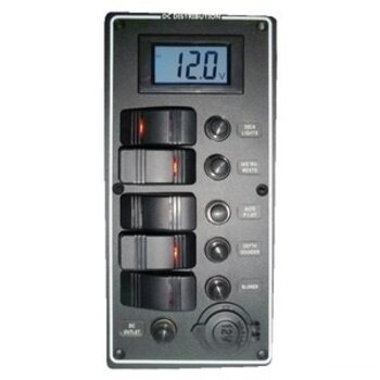 Osculati Schakelpaneel met voltmeter + 12V Stopcontact