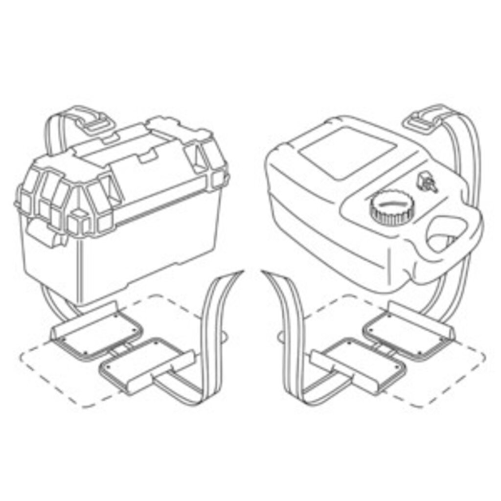 Accu/tank Montageplaat