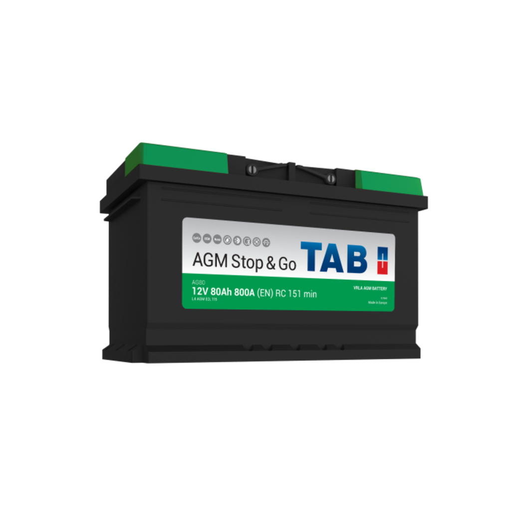 TAB TAB AGM Stop&Go accu 12V 80Ah