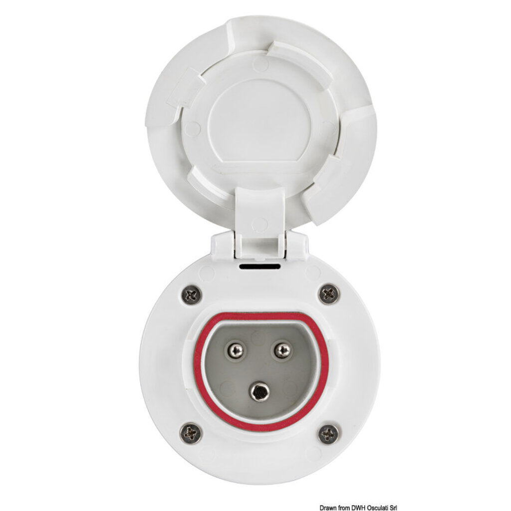 Walstroom stopcontact 16A RVS