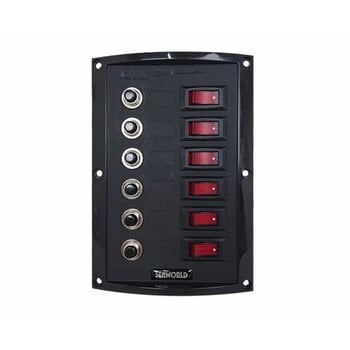 Osculati Verticaal Schakelpaneel 12V 6 schakelaars