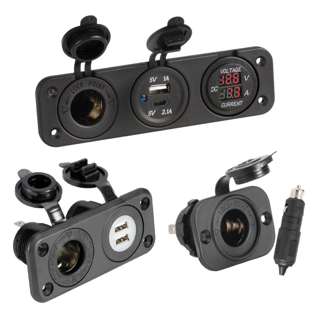 12V Stopcontact Set