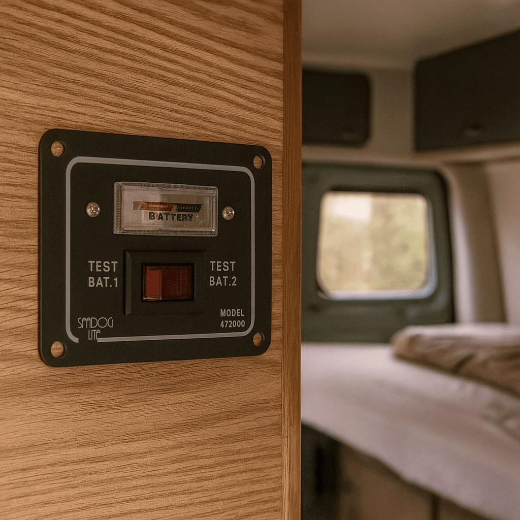 Accutester schakelaar