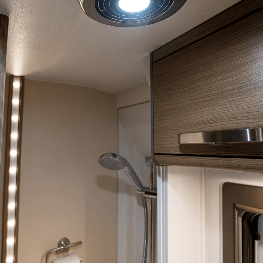 Inbouw LED-spot met Afzuigventilator 12V