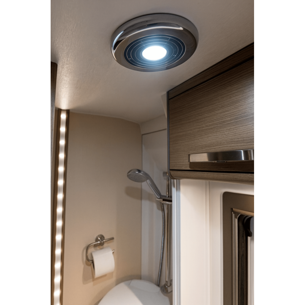 Inbouw LED-spot met Afzuigventilator 12V