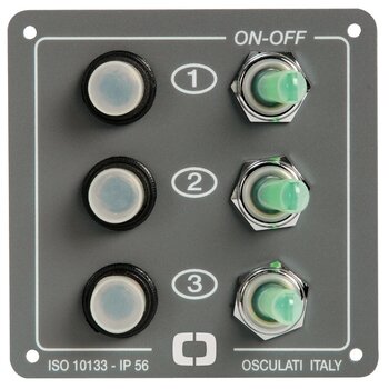 Schakelpaneel 3 resetbare schakelaars