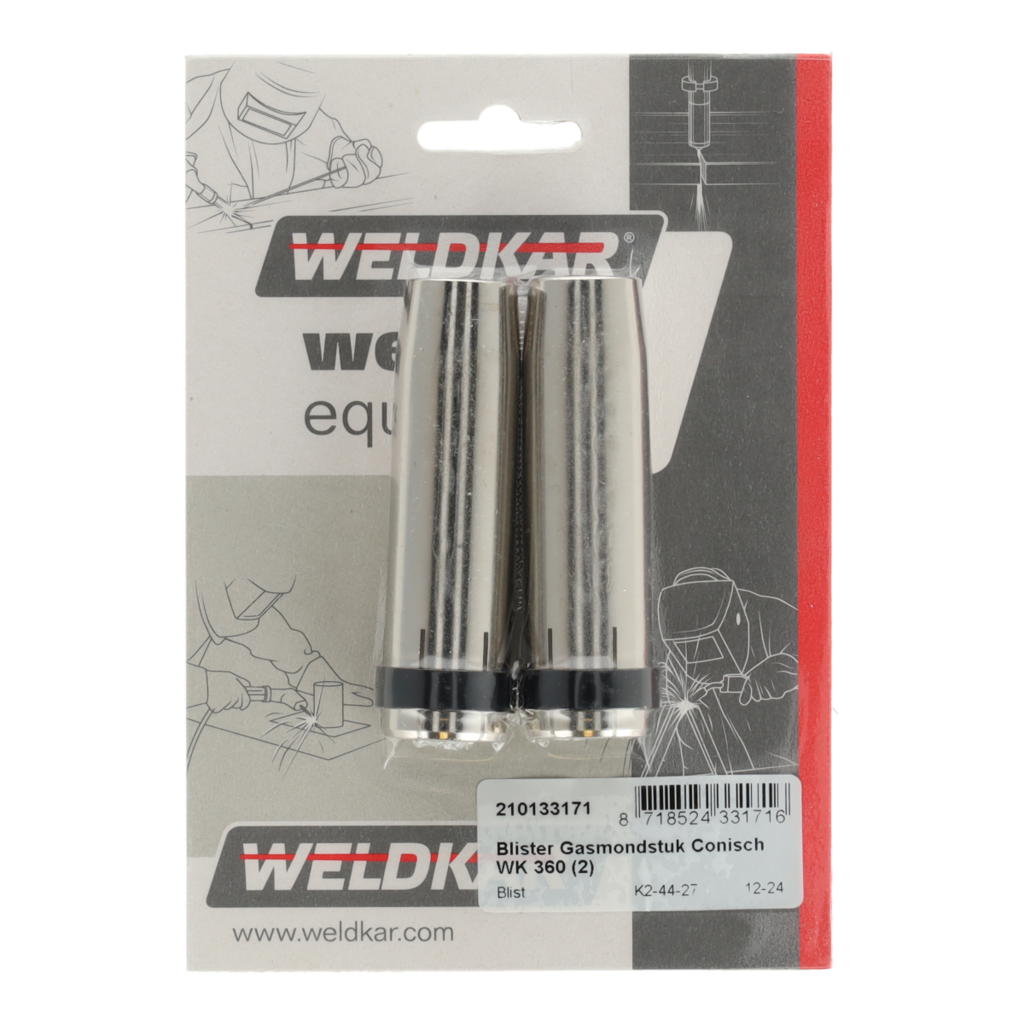 Weldkar Gasmondstuk Conisch WK 360 (2)