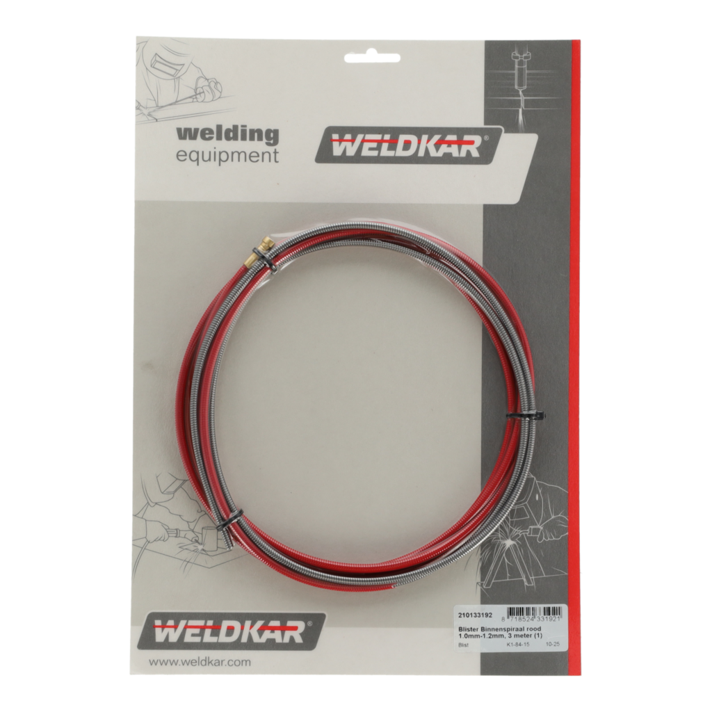 Weldkar Binnenspiraal rood 1.0mm-1.2mm, 3 meter (1)