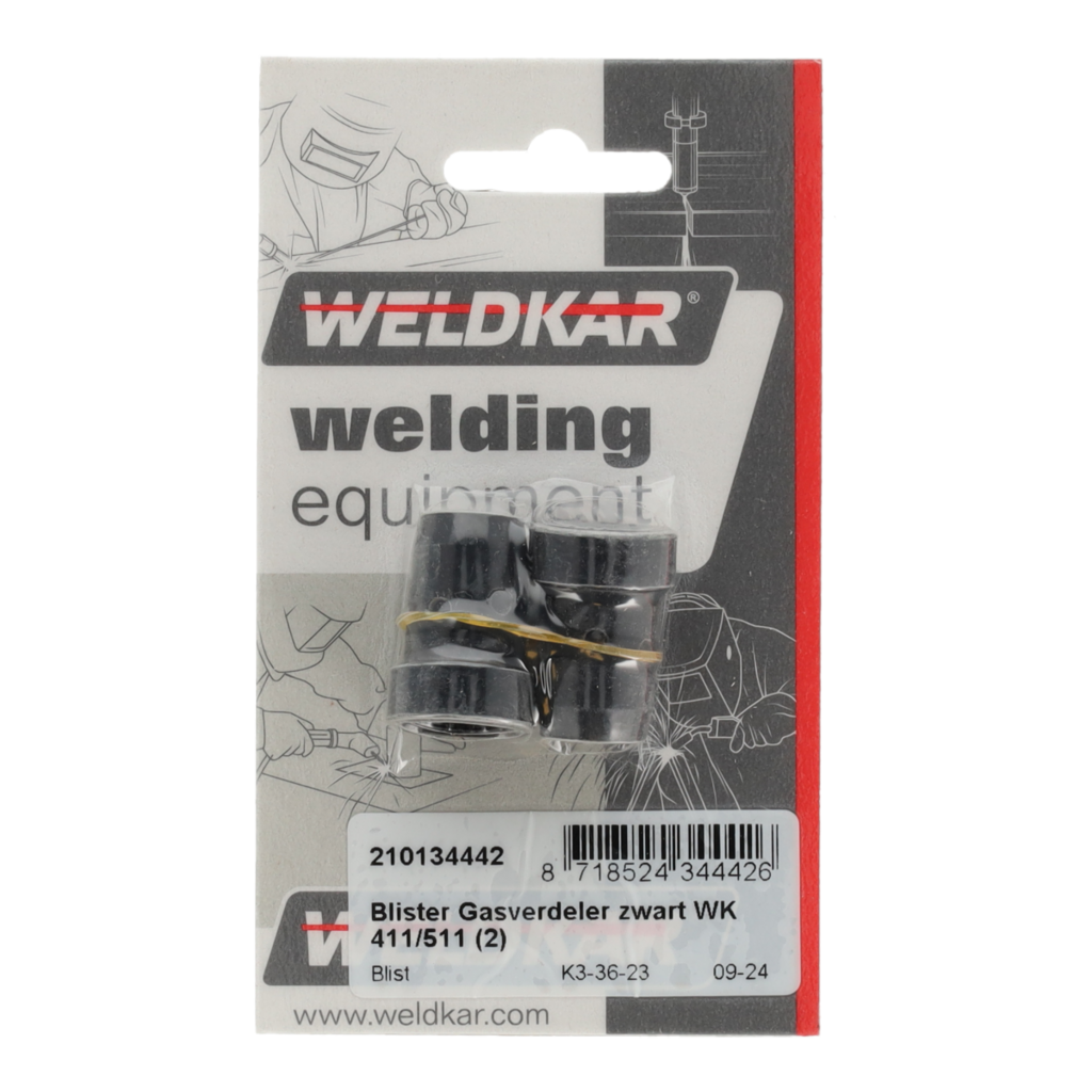 Weldkar Gasverdeler zwart WK 411/511 (2)
