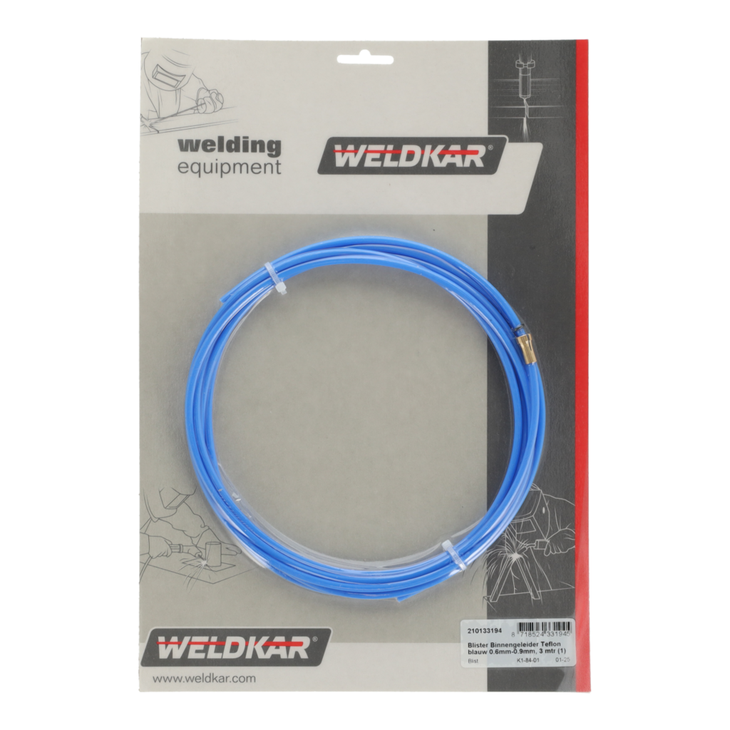 Weldkar Geleider teflon blauw 0,6 - 0,9 mm