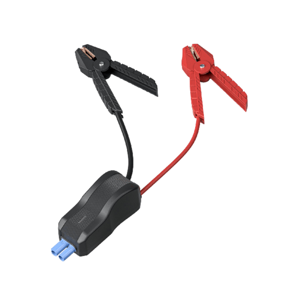 Draagbare powerbank startbooster, Qi-lader, zaklamp