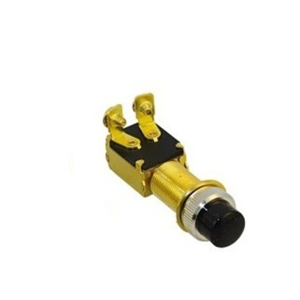 Drukschakelaar waterdicht verchroomd