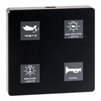 Elektrisch touchpaneel met 4 schakelaars