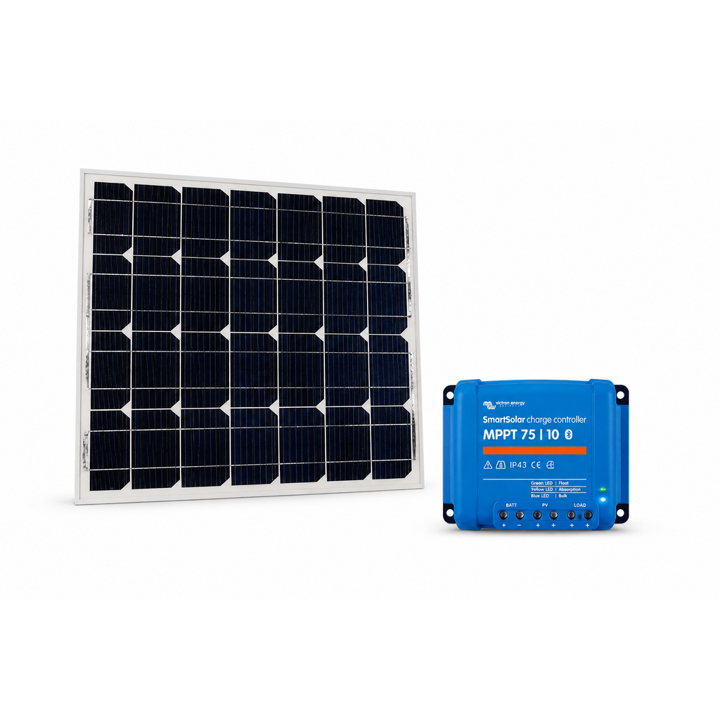 Victron Energy Set Zonnepaneel 55W en mppt laadregelaar