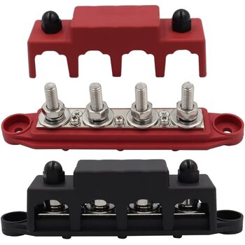 Verdeelstrip Heavy 4P M8 12V