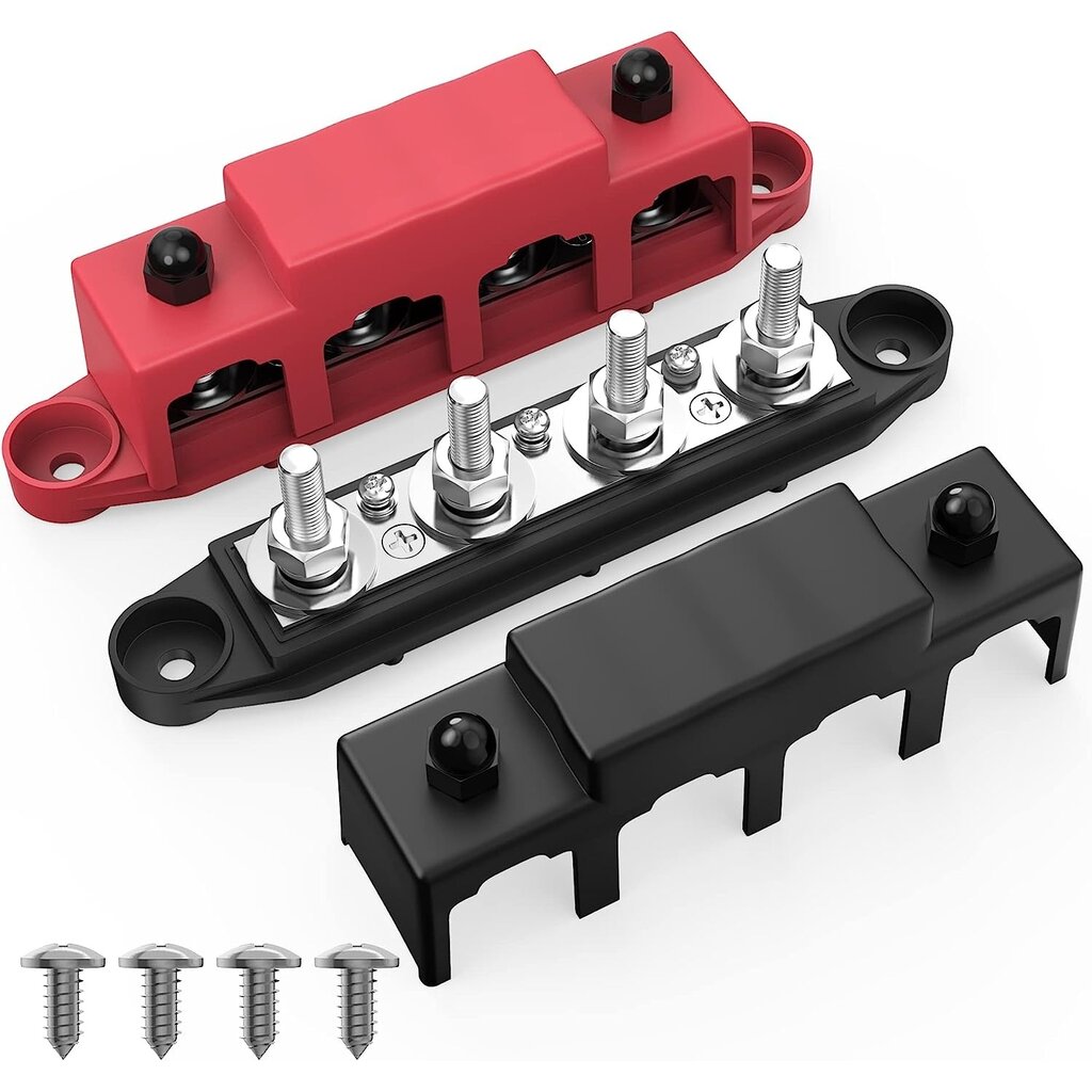 Verdeelstrip Heavy 4P M8 12V