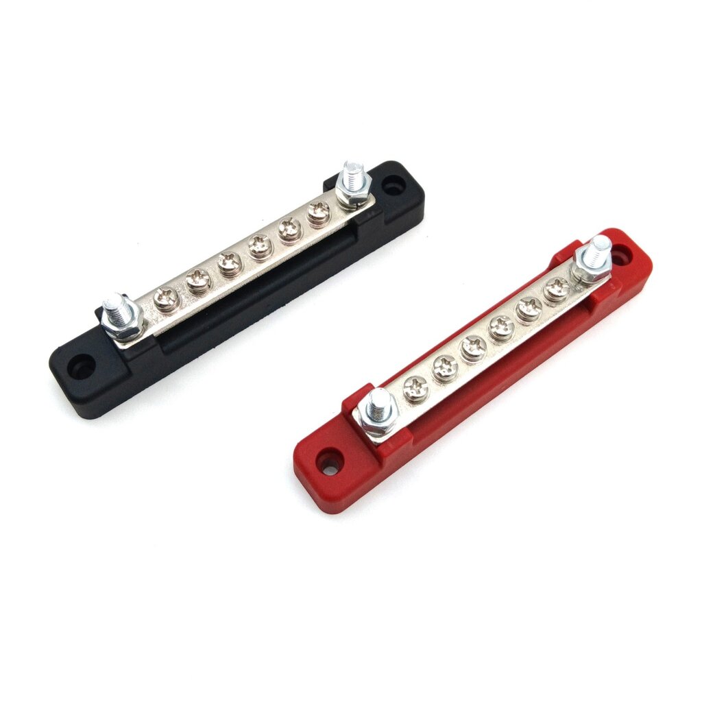 Busbar 6P met afdekkap 150A