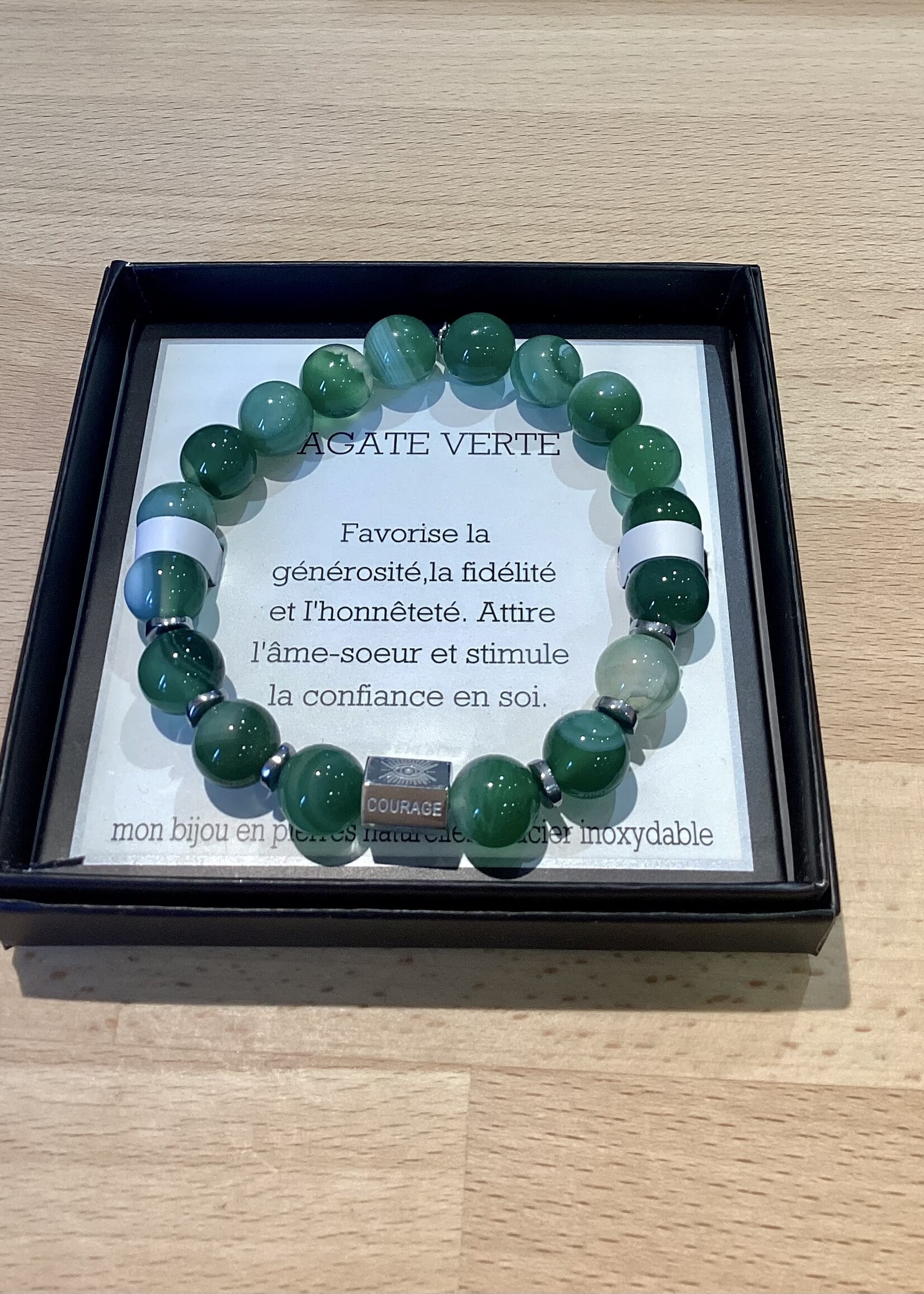 ARMBANDEN HALF WAARDEVOLLE STEENTJES MANNENS