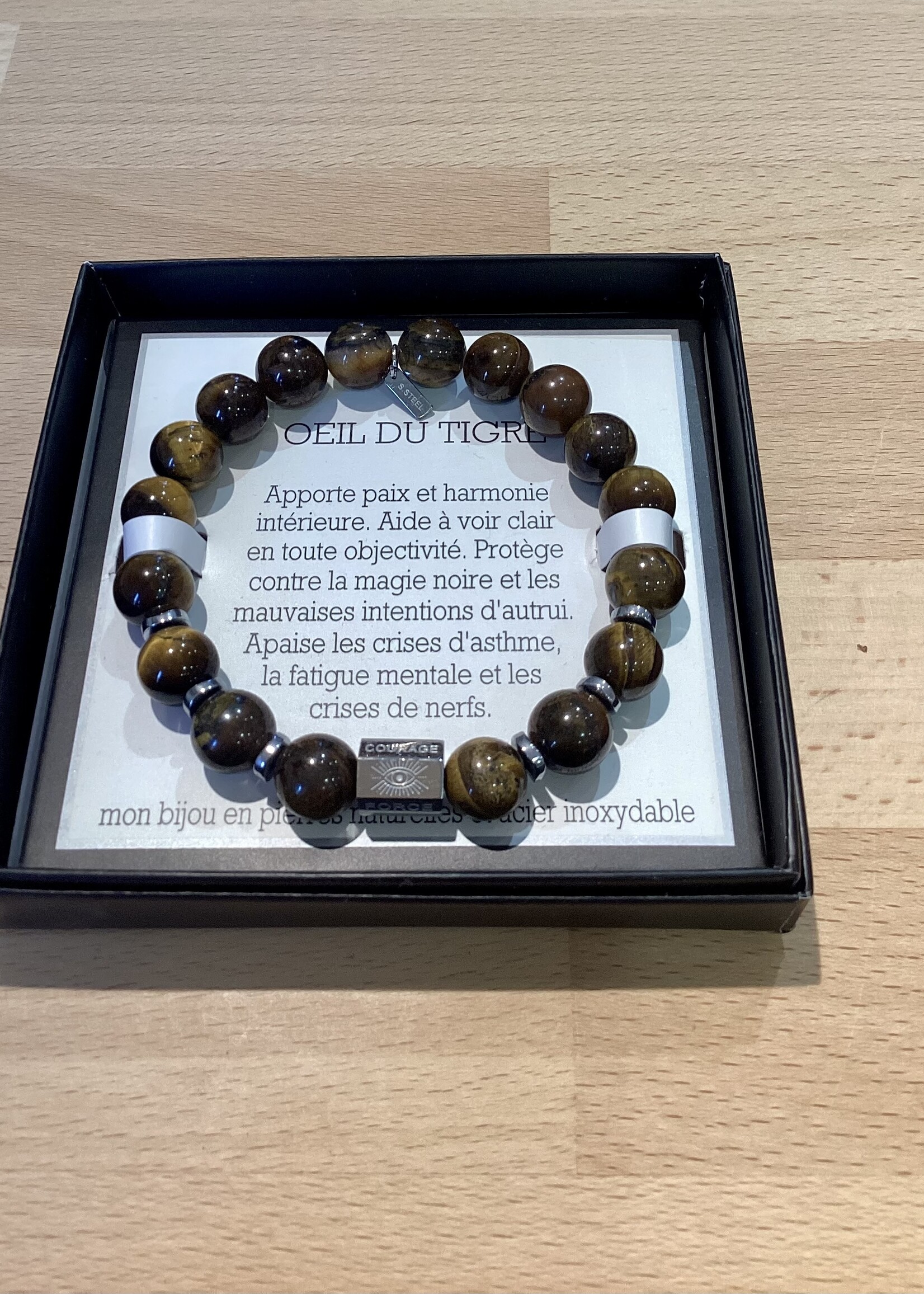 ARMBANDEN HALF WAARDEVOLLE STEENTJES MANNENS
