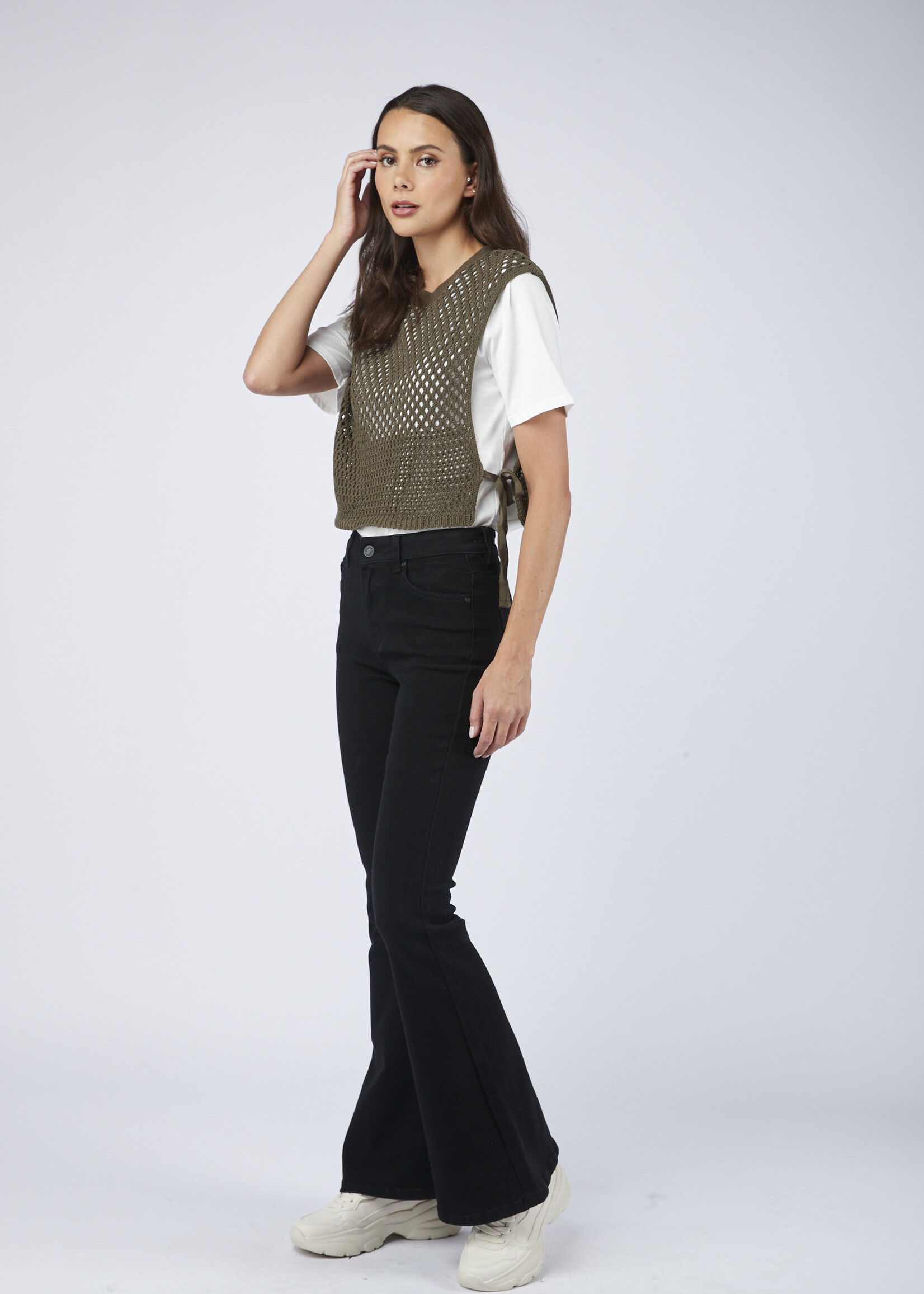TOXIK3 JEANS MET OLIFANTENPIJPEN - MELODY