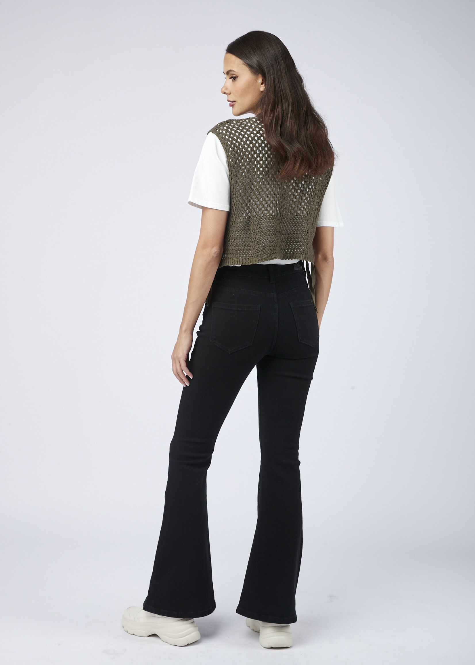 TOXIK3 JEANS MET OLIFANTENPIJPEN - MELODY