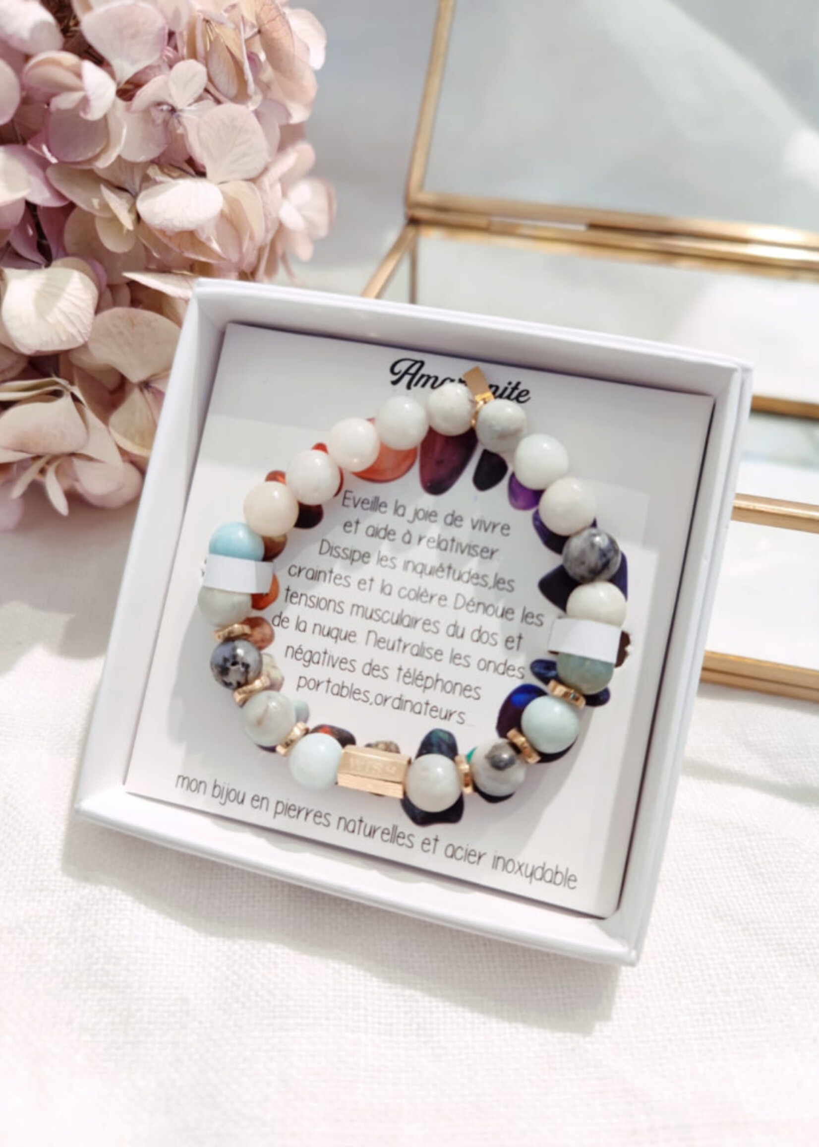 ARMBANDEN HALF WAARDEVOLLE STEENTJES VROUWEN