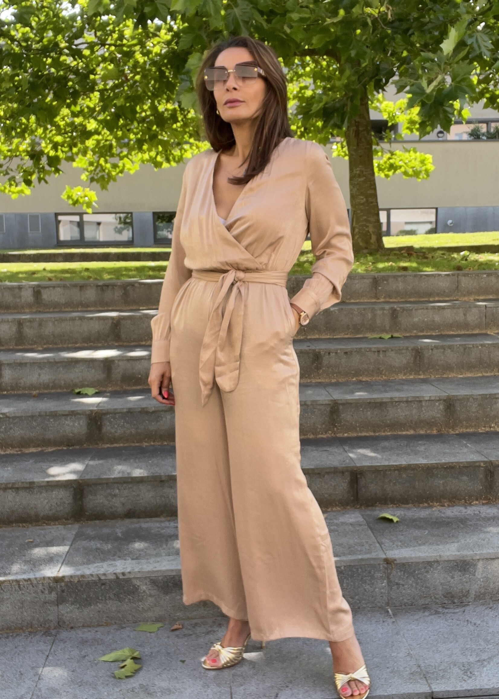 COMBINAISON SATIN MAXI