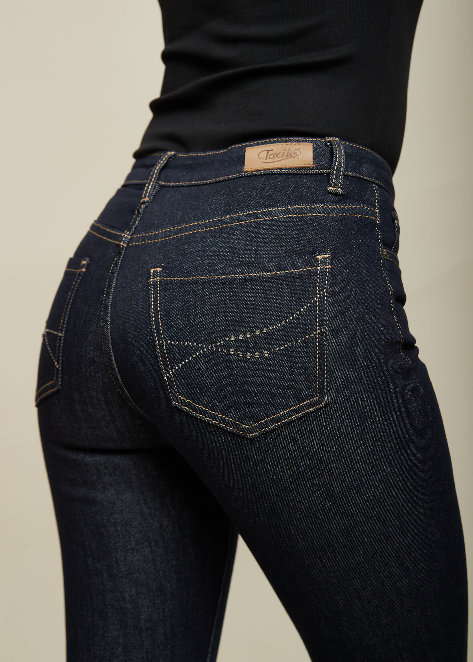 TOXIK3 JEAN TOXIK3 POCHE STRASS - ISHA