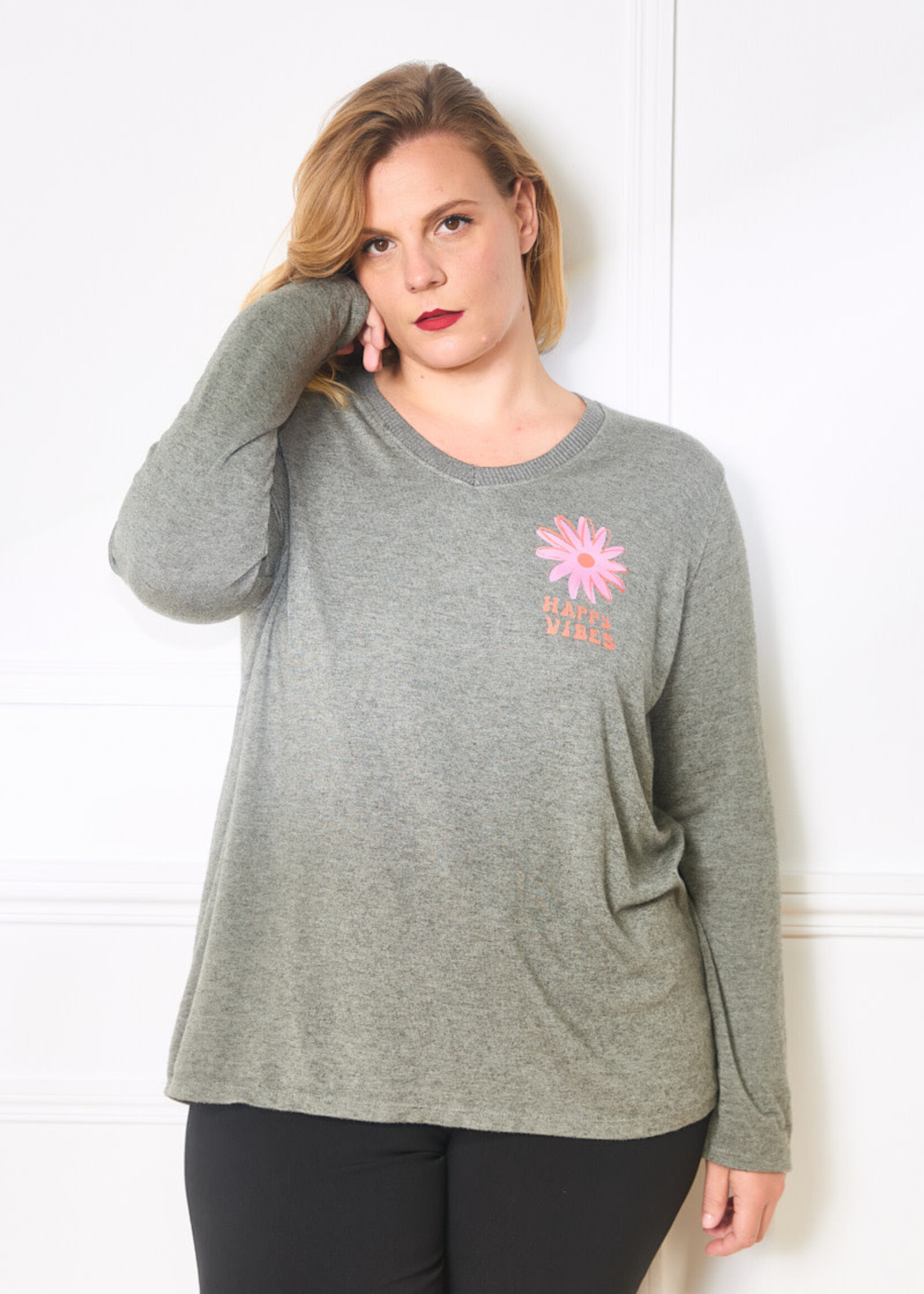 PULL HAPPY COL V - OVERSIZE